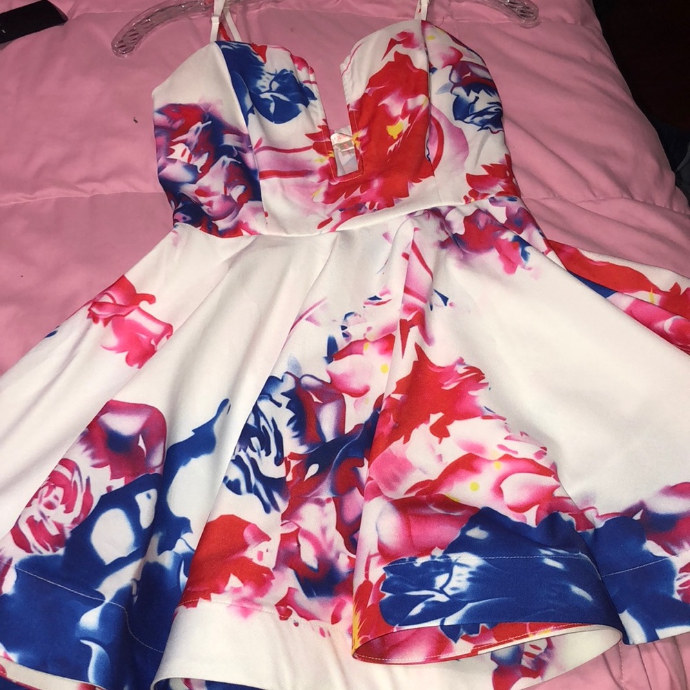 Colorful floral dress